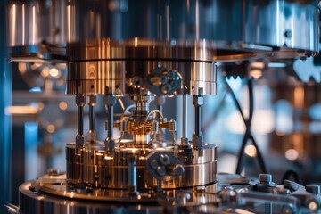 Visualize the merging of quantum computing technology with cyber security advancements