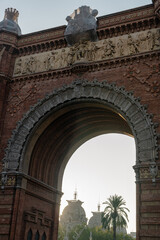 Fototapeta na wymiar Arco de Triunfo de Barcelona 