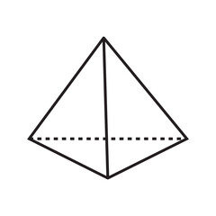 pyramid triangle icon vector illustration vector design