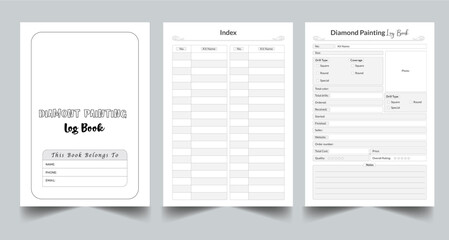 Diamond painting log book