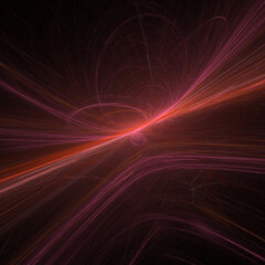 energiegeladene rot glühend leuchtende futuristische Lichtschweife, Linien, Grafik, Design, Glasfaser FTTH Highspeed Internet, DSL, Daten, Sicherheit, Multimedia, schnell, turbo, Hintergrund
