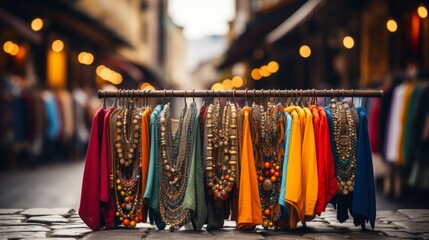 Close up details of national costumes and accessories for international justice day on july 17th