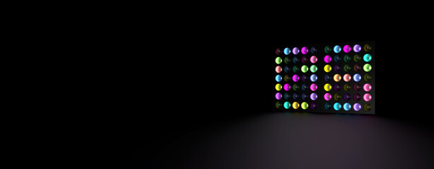 Scheinwerfer-Anzeige zeigt die Zahl 08