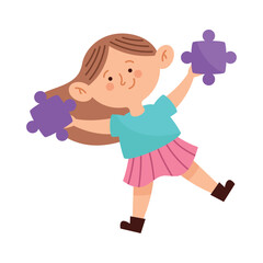 autism girl cartoon