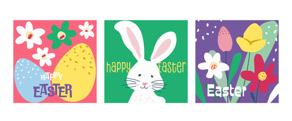 Fototapeta na wymiar A set of vector Easter illustrations. stock illustration