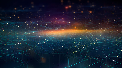 Fototapeta premium Network connection abstract technology background