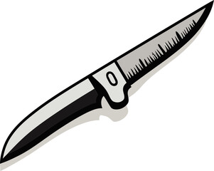 Vector Illustration of Utility Knives with Replaceable Blades and Ergonomic Grips