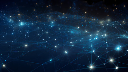 Network connection abstract technology background