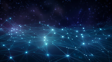 Network connection abstract technology background