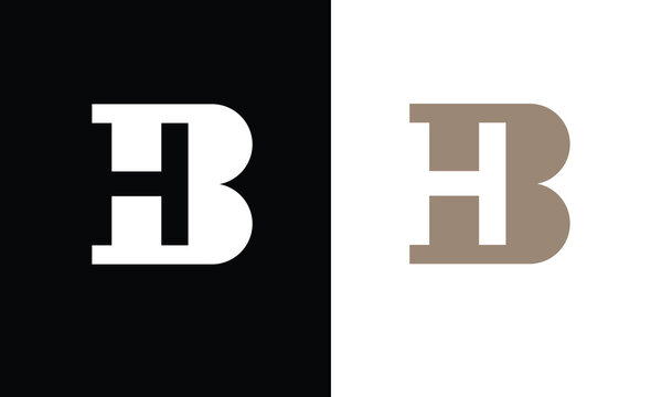 BH, HB, B, H, Abstract Letters Logo Monogram