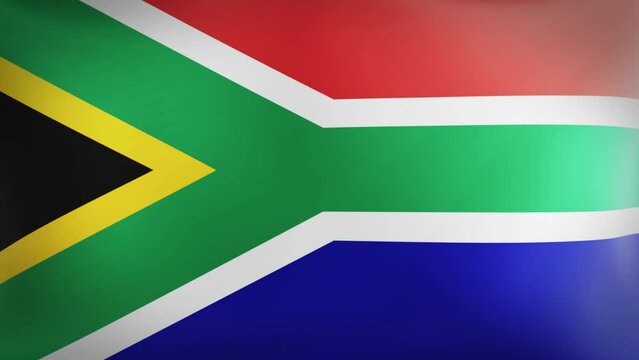 south africa flag animation