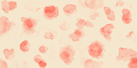 strawberry stains illustration. Red stain backgorund. Red strawberry Stains on the light peach color background. 