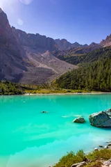 Tragetasche Lago di Sorapis, Dolomite Alps, Italy, Europe © Jirka