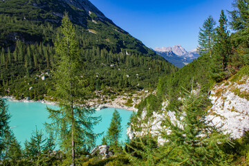 Lago di Sorapis, Dolomite Alps, Italy, Europe