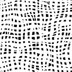 Seamless pattern, rough vector background, black and white	