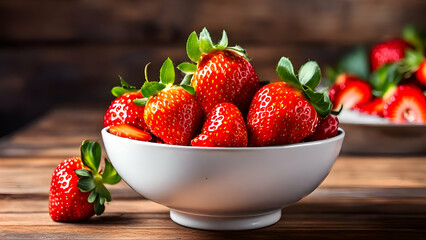Strawberry, bowl of strawberries, bowl, fruit, fresh, berry,red, tasty food, organic, background, 