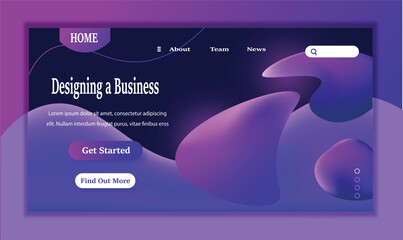 Website template design. Modern vector illustration concept of web page design for website and mobile website development. Conceptual banner of web technology.