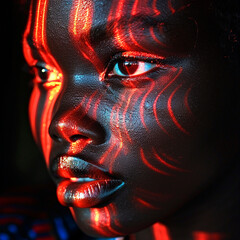 Faces of Colors and Emotions: Unusual Portraits of People in the Full Range of Colors