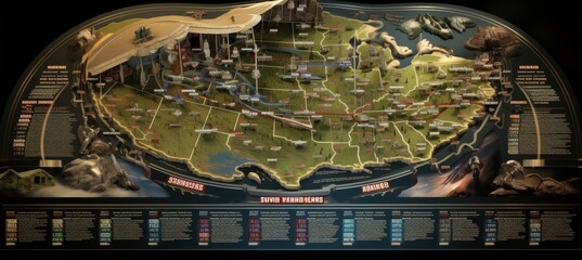 Detailed presidential election infographics and graphical comparisons for comprehensive analysis