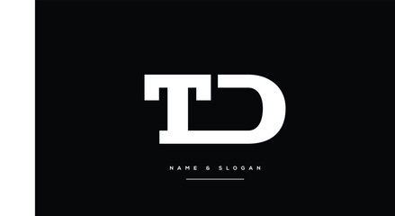 TD, DT, T, D, Abstract Letters Logo Monogram