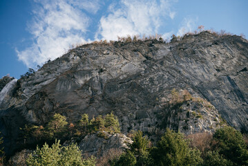 rocky mountain surface close up