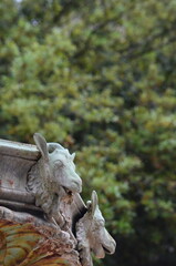 Fototapeta na wymiar Goat Fountain