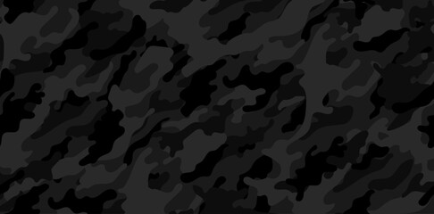 Dark camouflage pattern for army. Trendy camouflage military pattern.  - obrazy, fototapety, plakaty