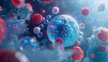 background with cells