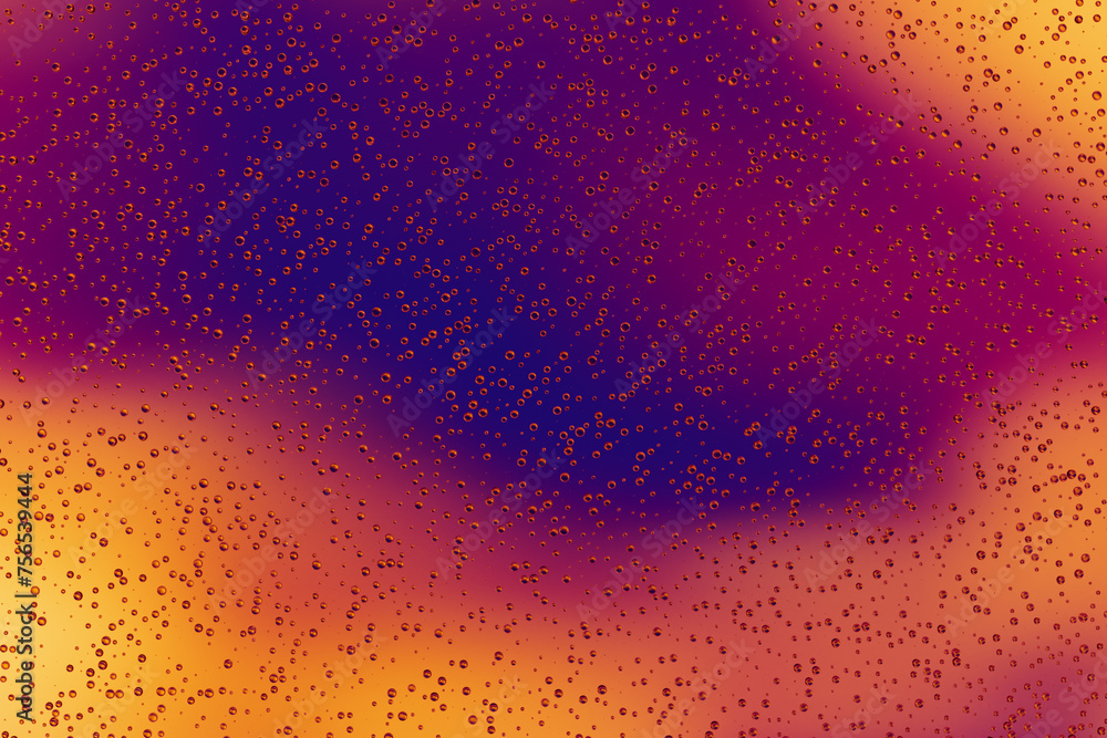 Poster abstract bubble texture. drops on glass. 3d rendering