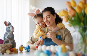family preparing for Easter - 756539642
