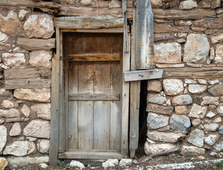 Weathered Wooden Door
