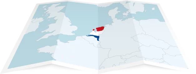 Fotobehang Netherlands map © boldg