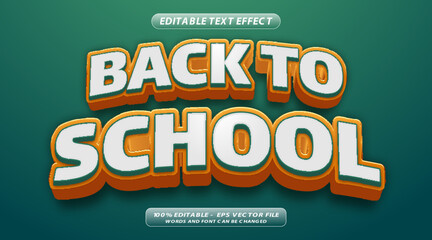 vector back to school text effect

