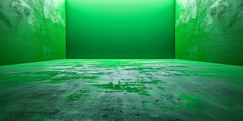 Vibrant green screen looping background for digital content creation or presentations . Concept Green Screen, Looping Background, Digital Content Creation, Vibrant Colors, Presentations