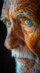 The Sad Face of Aging. Portrait of a Senior Gentleman