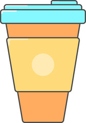 paper cup with coffee