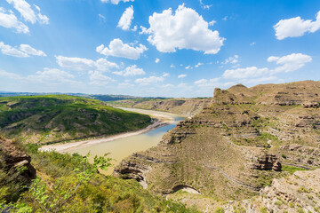 The first bay of the Yellow River in the world, Shilou County, Luliang, Shanxi, China