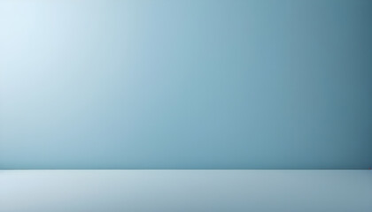 studio background featuring a sky blue color, add a touch of subtle shimmer or a gradient transitions 