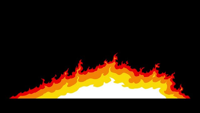 motion illustration animasi 2d flames fire
