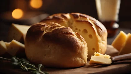 Crédence de cuisine en plexiglas Boulangerie cheese bread