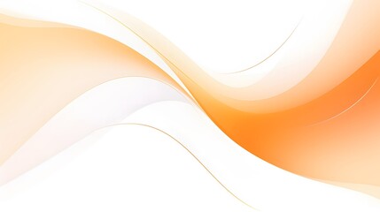 modern orange curve design backdrop, subtle orange and white curve on white background