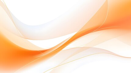 orange curve background, sophisticated orange and white curve on white surface