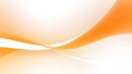 modern orange curve backdrop, stylish orange and white curve on white surface