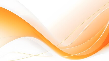 modern orange curve backdrop, sophisticated orange and white curve on white background