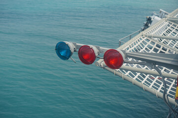 Navigation light systems on warships and fighter aircraft
