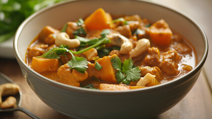 Creamy Indian Vegetable Korma with Cashews
