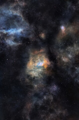 Space clouds of Cassiopeia