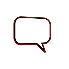 Speech  bubbles on white background