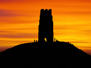 Obraz premium Glastonbury Tor