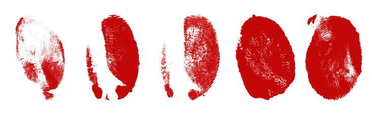 Realistic Horror Blood Fingerprint Texture